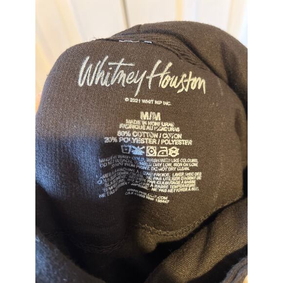 Whitney Houston Graphic Hoodie Black Medium NWOT - Picture 2 of 4